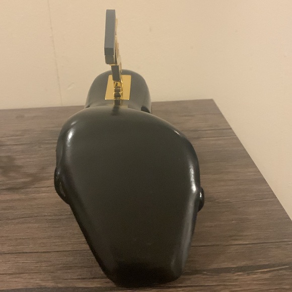 SAINT LAURENT Opyum Embellished Patent-Leather Sandals - Picture 5 of 7